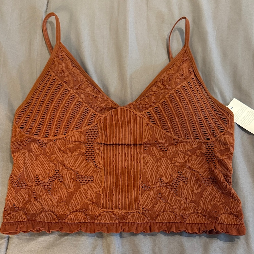 NWT Fornia Rust Lace Bralette
